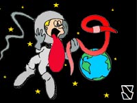 Os astronautas comem minhocas? -- Sim ou Não?